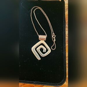 Sterling Silver Pendand And Chain